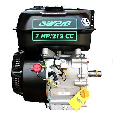 Двигун бензиновий Gr&uuml;nwelt GW210-S (7,0 к.с., шпонка &Oslash;20мм)