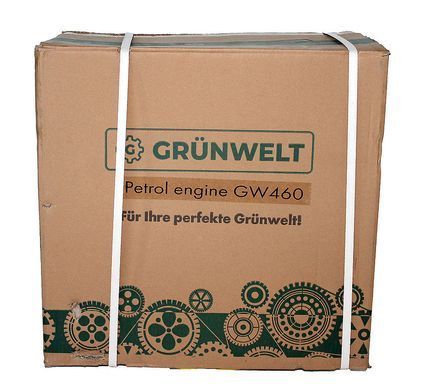 Двигун бензиновий Gr&uuml;nwelt GW460F-S CL (18 к. с., шпонка &Oslash;25 мм, 1/2 редуктор з центробіжним зчепленням)