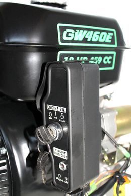 Двигун бензиновий Gr&uuml;nwelt GW460FЕ-S CL (18 к.с., шпонка &Oslash;25 мм, ел.старт, 1/2 редуктор з муфтою зчеплення)