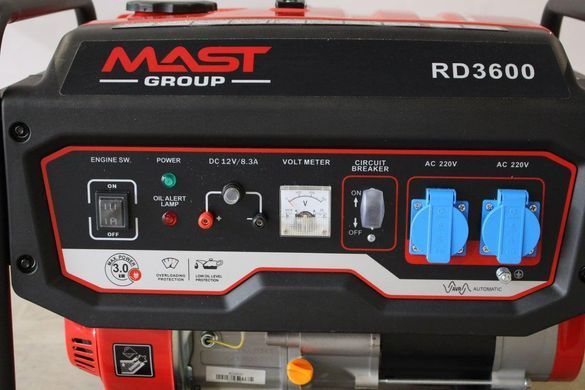 Бензиновый генератор MAST GROUP RD3600 + газовая плитка Orcamp CK-505 + 4 газовых картриджа 400 мл
