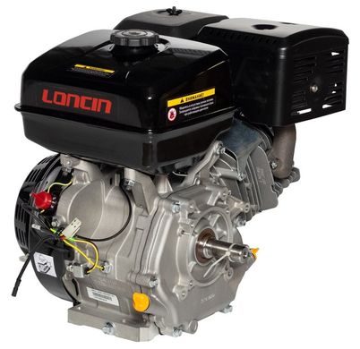 Двигун бензиновий Loncin G420FD (16 к.с., ел.стартер, шпонка 25 мм, Євро 5)