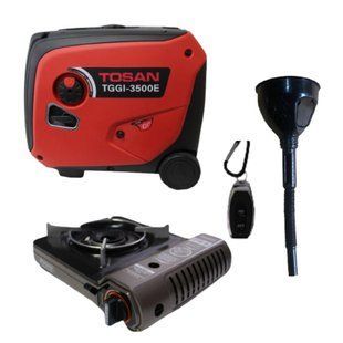 Інверторний генератор TOSAN ТGGI-3500E + газова плитка Orcamp CK-505 та лійка в дарунок