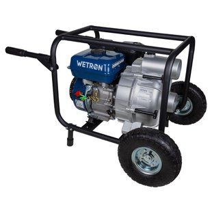 Мотопомпа 7.5 к.с. Hmax 26 м Qmax 60 м3/год (4-тактний) для брудної води WETRON (772557)