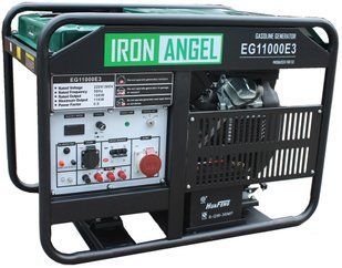 Генератор бензиновий IRON ANGEL EG 11000E3 (10 кВт, електростартер, 3 фази)