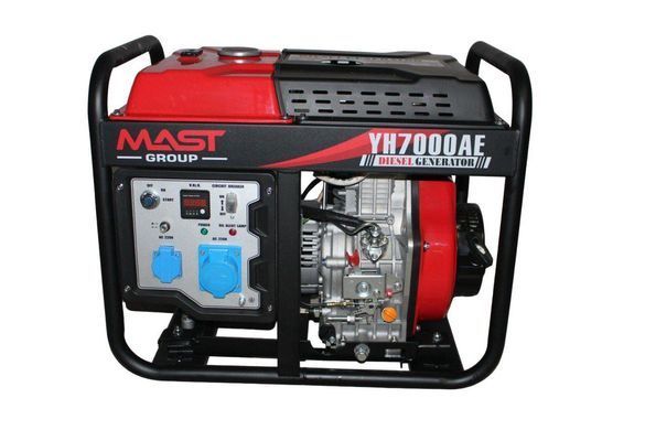 Дизельный генератор MAST GROUP YH7000AE + газовая плитка Orcamp CK-505 + электрический обогреватель Gardyer
