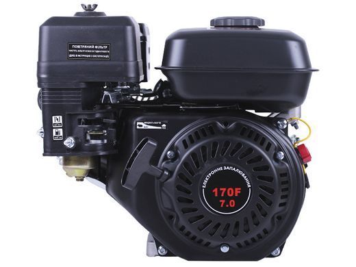 Двигатель бензиновый 170F TT (7 л.с., шпонка 19 мм + шкив) (код 1791)