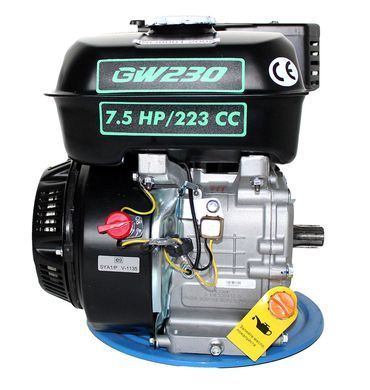 Двигун бензиновий Gr&uuml;nwelt GW230-T/25 New (7,5 к.с., шліци &Oslash;25мм, Євро5)