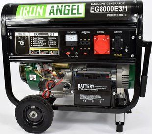 Генератор бензиновий IRON ANGEL EG8000E3/1 (7,0 кВт, 3 фази, електростартер)